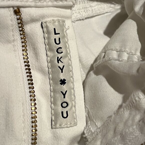 Lucky Brand Ankle Cheville Bridgette Skinny Jeans Crisp White Like New! - Picture 5 of 5